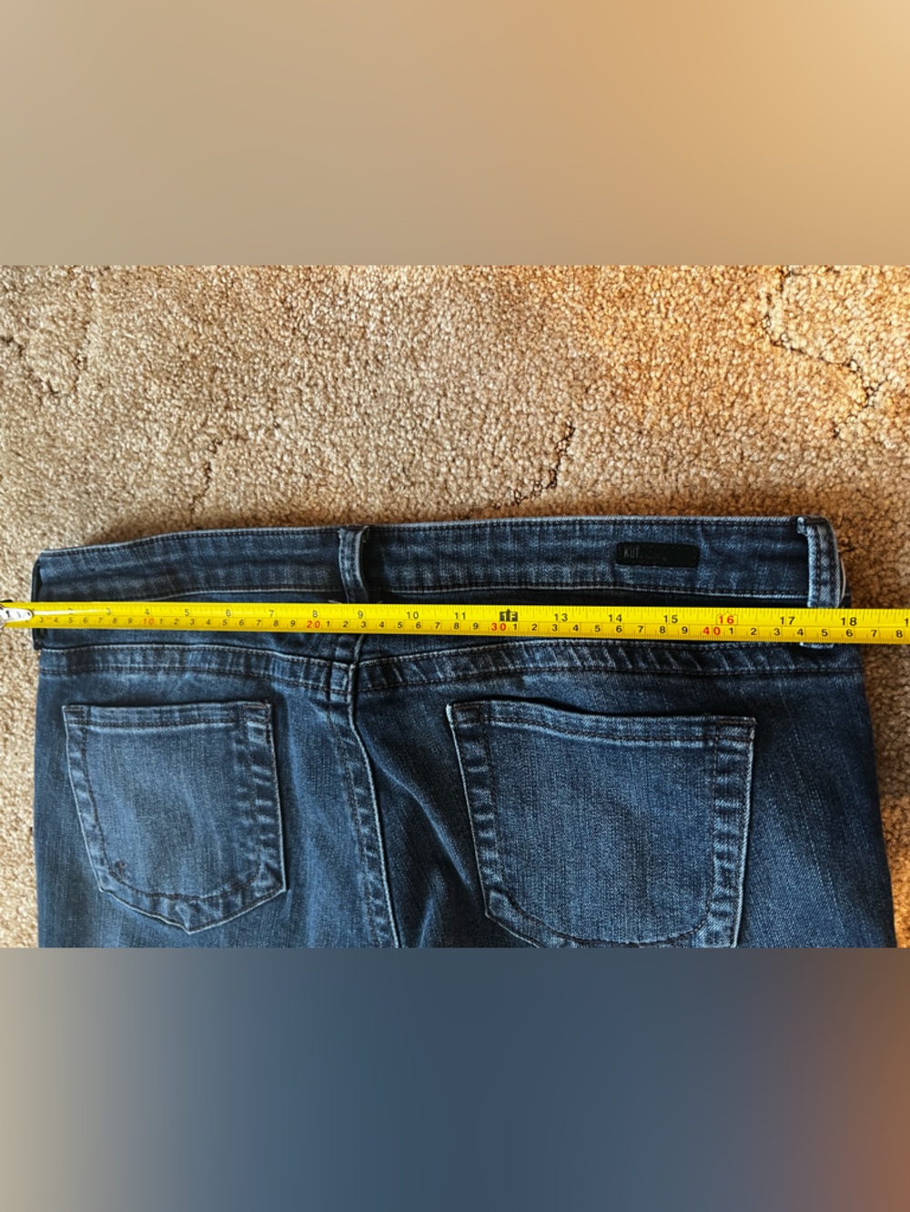 Kut from the Kloth Dark Blue Straight Leg Jeans - Picture 7 of 8